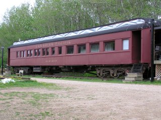 north end of dining car